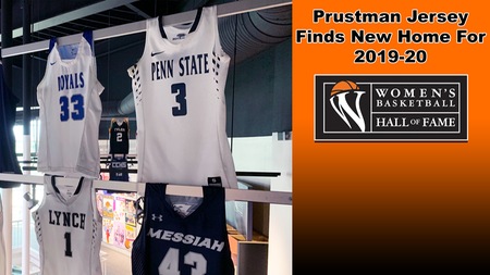 McKenzie Prutsman's jersey hangs in the Ring of Honor at the Women's Basketball Hall of Fame.